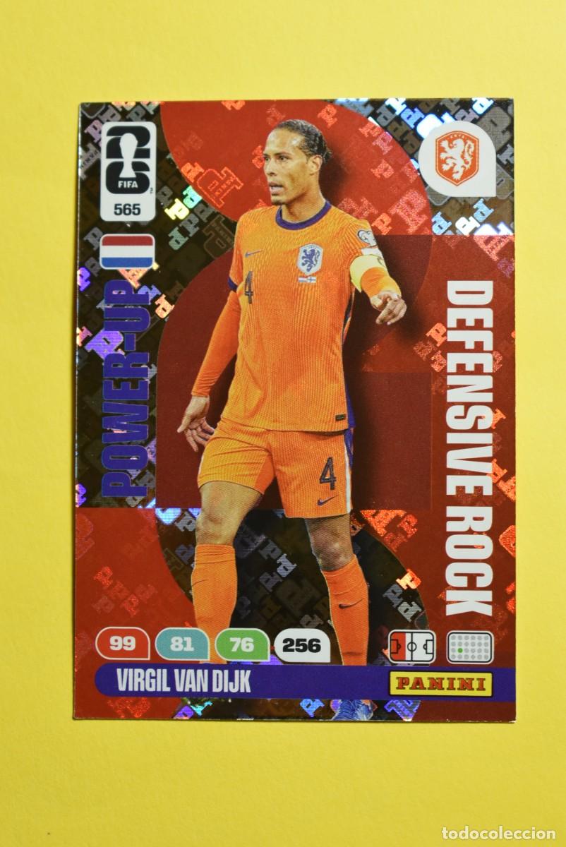 Cromos de F&uacute;tbol: Cromo Adrenalyn FIFA World Cup 2026. Mundial 2026. Virgil Van Dijk. Holanda. N.&ordm; 565. Defensive Rock