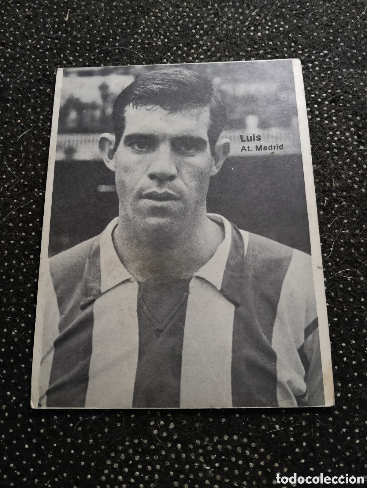 Cromos de F&uacute;tbol: Cromo de Dos caras, en una LUIS ARAGON&Eacute;S del At. Madrid y por la otra CALLEJA del At. Madrid de Gr&aacute;f