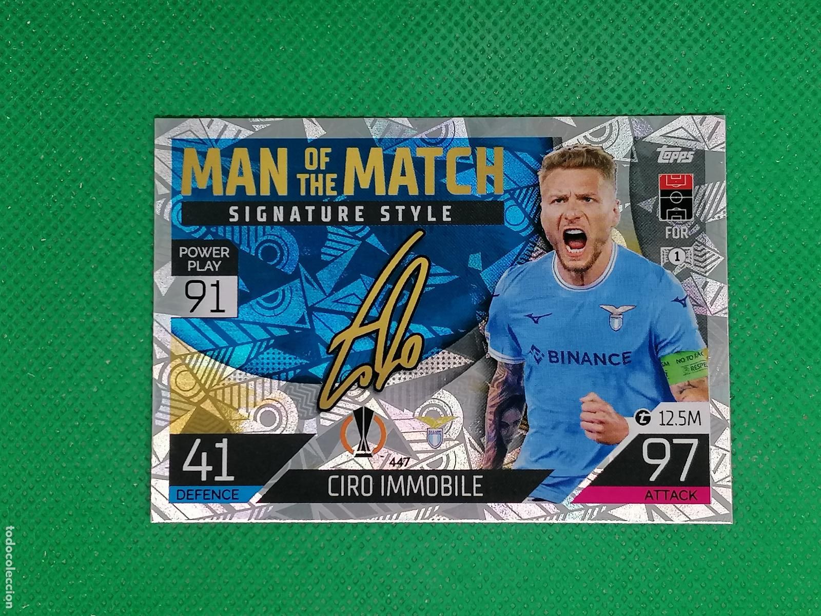 Cromos de F&uacute;tbol: 447 CIRO IMMOBILE LAZIO INTER MILAN MATCH SIGNATURE ⚽ TOPPS MATCH ATTAX CHAMPIONS 2022 2023 22 23 ⚽