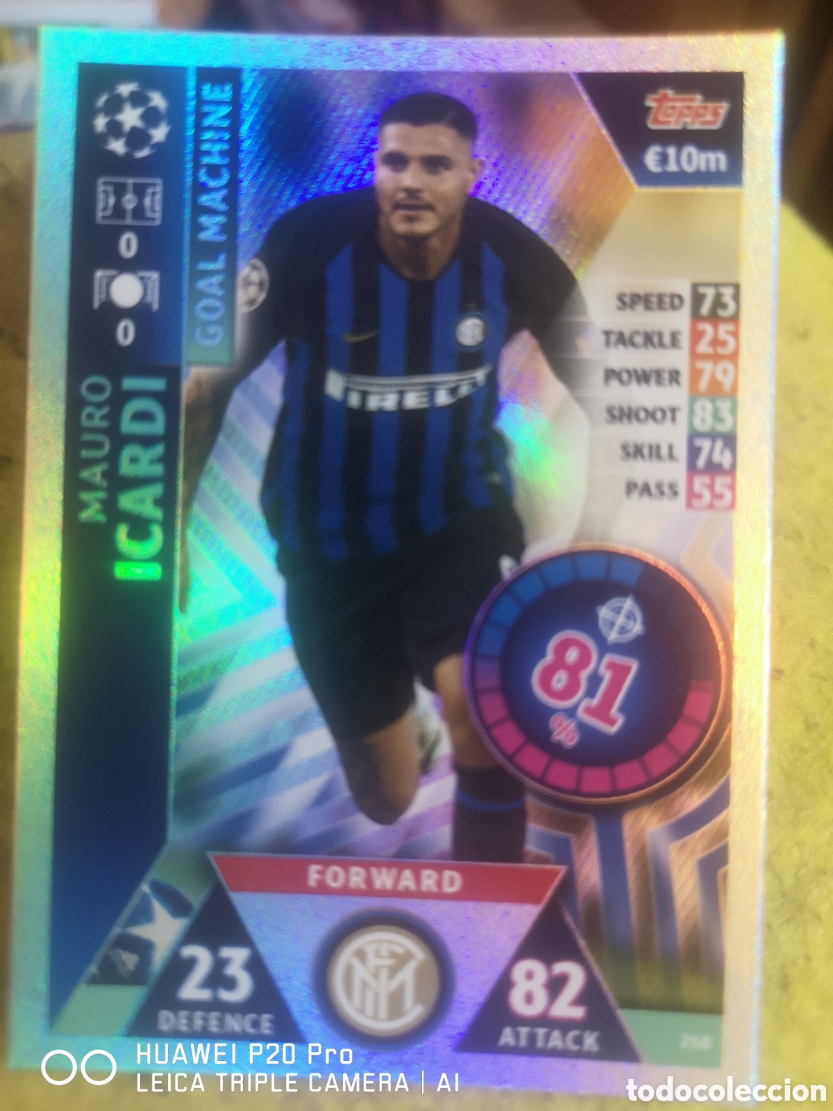 Cartes &agrave; collectionner de Football: MATCH ATTAX UEFA CHAMPIONS LEAGUE 2018 2019 GOAL MACHINE 268 ICARDI - INTER MILAN
