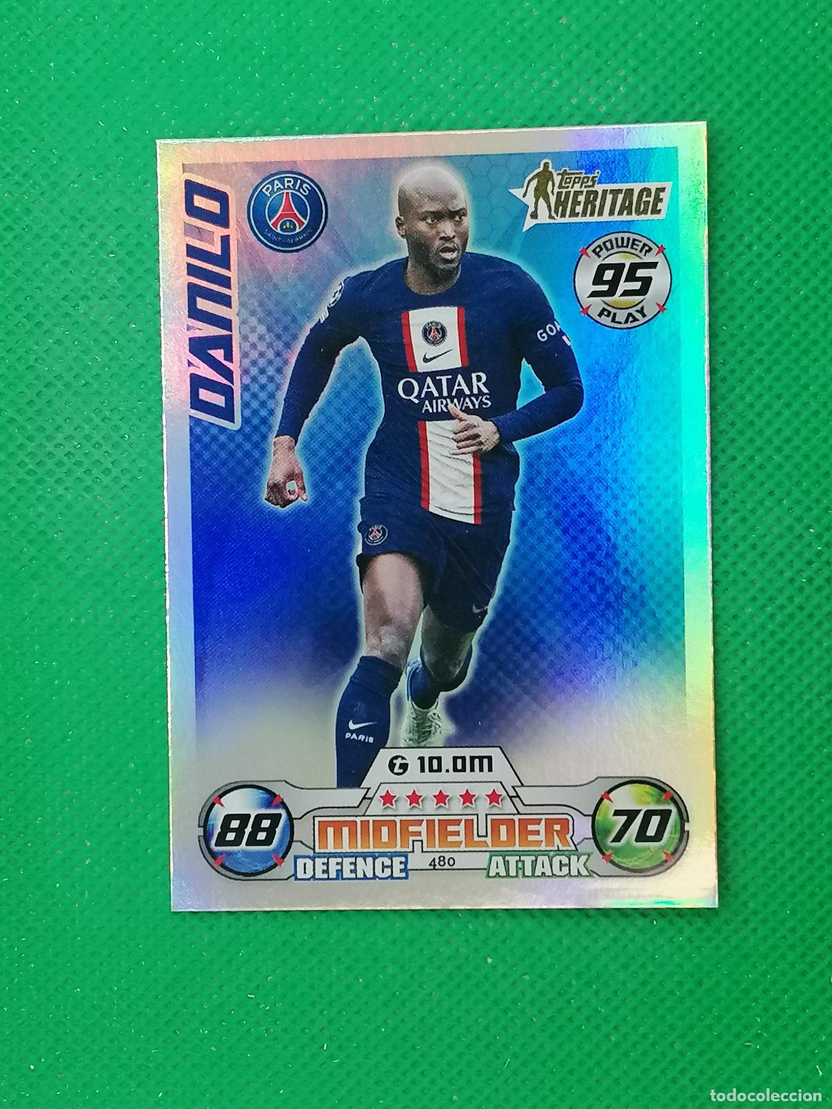 Cromos de F&uacute;tbol: 480 DANILO PARIS PSG HERITAGE ⚽ TOPPS MATCH ATTAX CHAMPIONS 2022 2023 22 23 ⚽