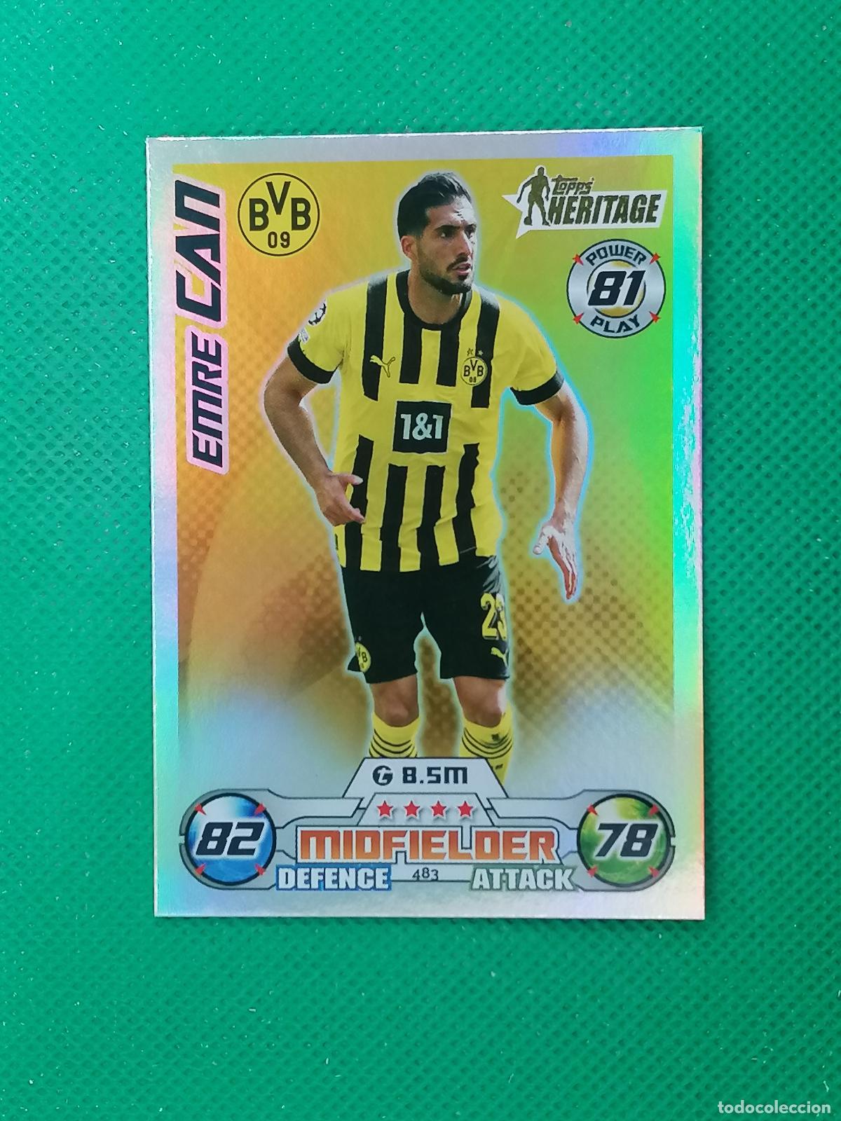 Cromos de F&uacute;tbol: 483 EMRE CAN BORUSSIA DORTMUND HERITAGE ⚽ TOPPS MATCH ATTAX CHAMPIONS 2022 2023 22 23 ⚽