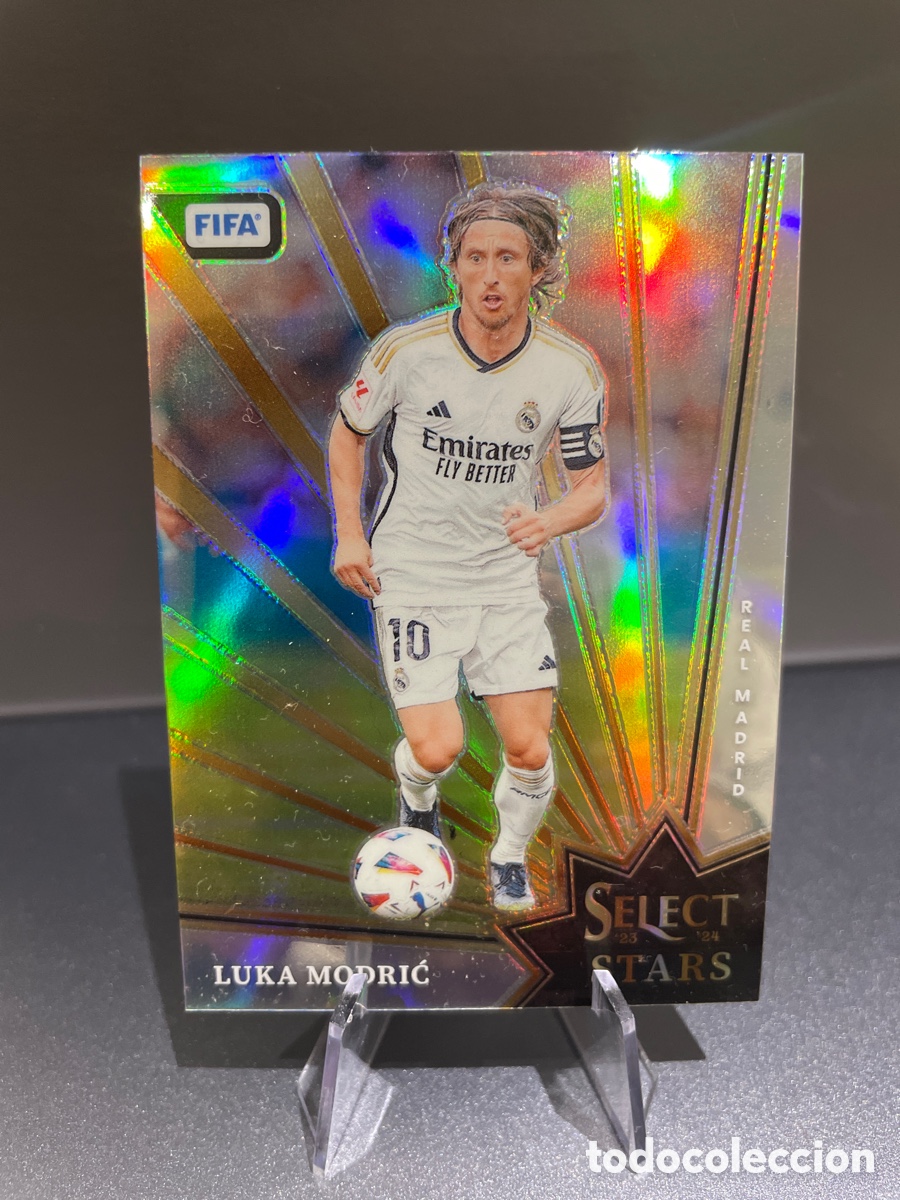 Cromos de F&uacute;tbol: Modric 9 Prizm Panini Select 2023-24 Real Madrid