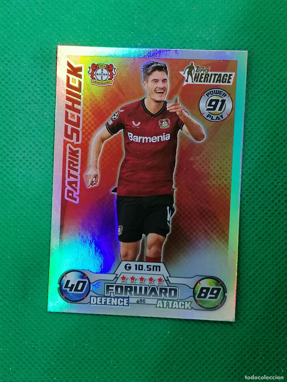 Cromos de F&uacute;tbol: 486 PATRICK SCHICK BAYER LEVERKUSEN HERITAGE ⚽ TOPPS MATCH ATTAX CHAMPIONS 2022 2023 22 23 ⚽