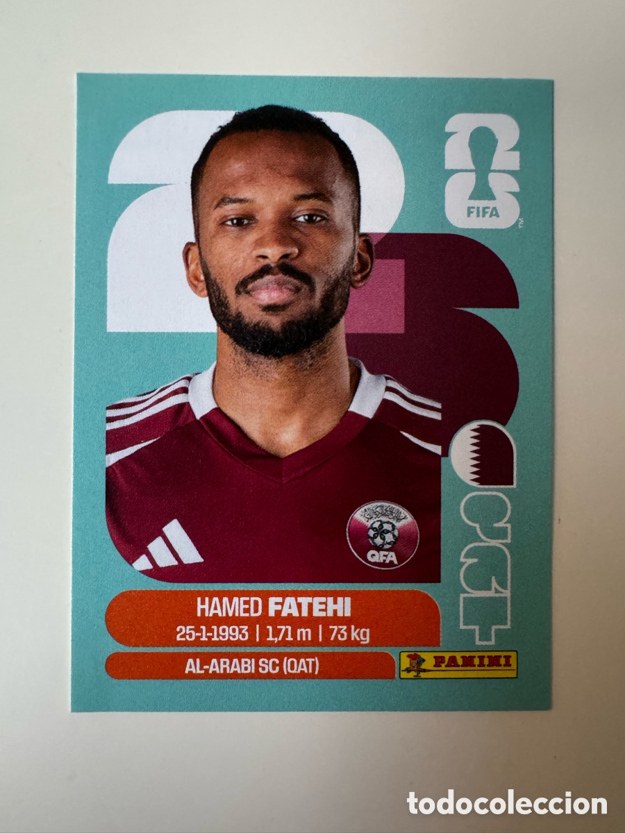 Cromos de F&uacute;tbol: Catar QAT MUNDIAL FIFA WORLD CUP 2026 STICKER PANINI QAT12 &ndash; Hamed Fatehi N&ordm; 12 Qat