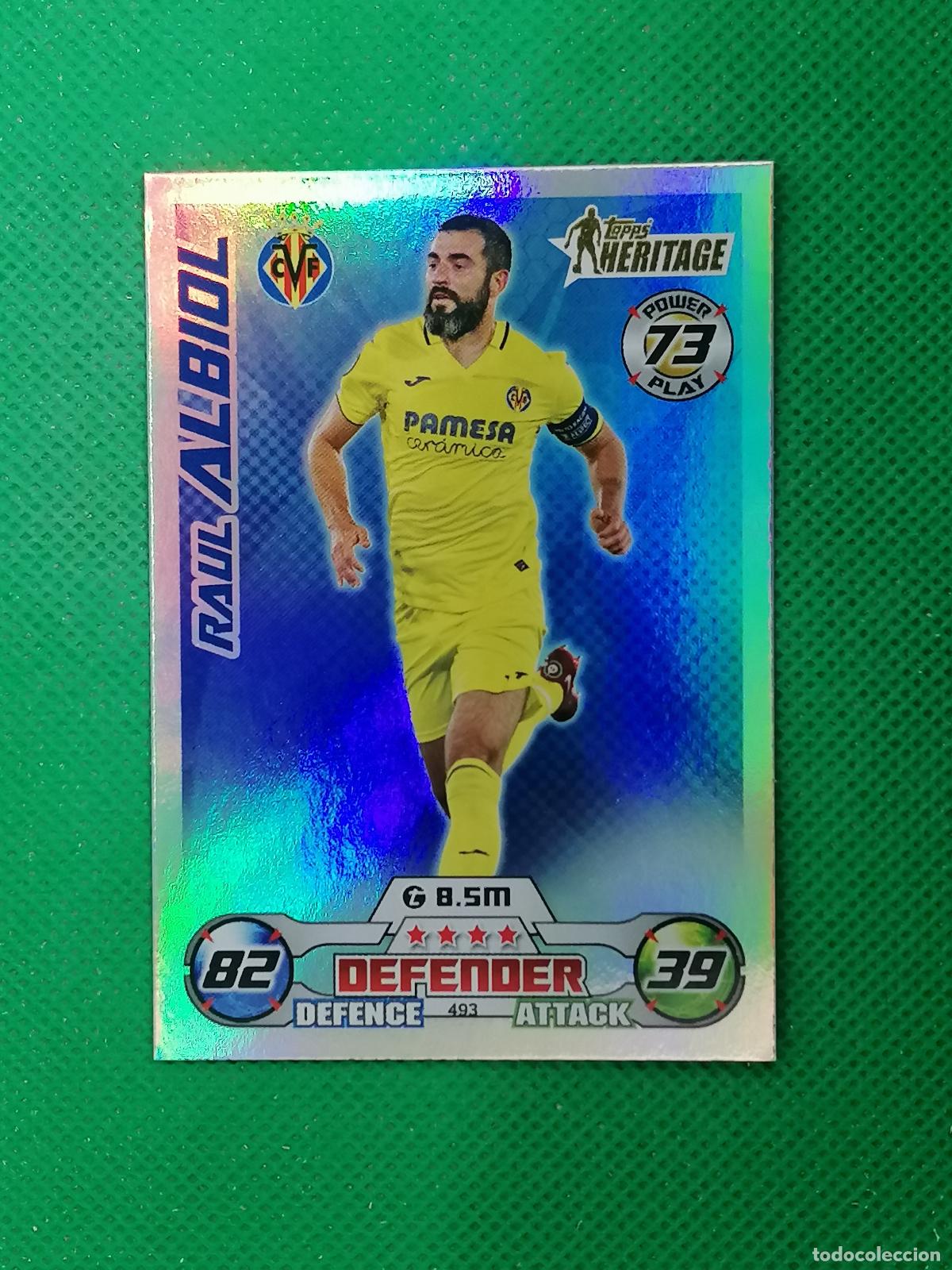 Cromos de F&uacute;tbol: 493 RAUL ALBIOL VILLARREAL HERITAGE ⚽ TOPPS MATCH ATTAX CHAMPIONS 2022 2023 22 23 ⚽