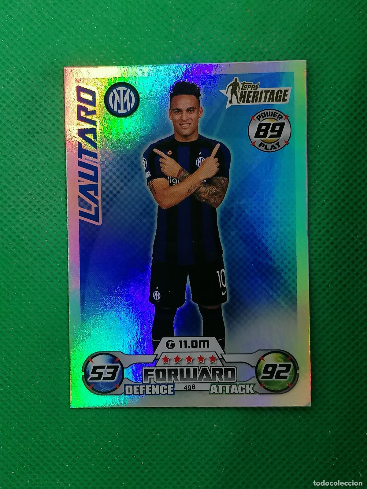 Cromos de F&uacute;tbol: 498 LAUTARO INTER MILAN HERITAGE ⚽ TOPPS MATCH ATTAX CHAMPIONS 2022 2023 22 23 ⚽