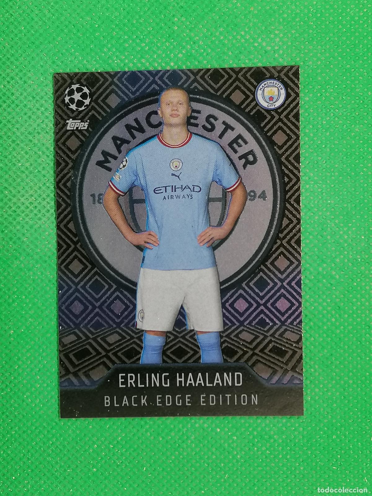 Cromos de F&uacute;tbol: 461 ERLING HAALAND MANCHESTER CITY BLACK EDGE EDITION ⚽TOPPS MATCH ATTAX CHAMPIONS 2022 2023 22 23 ⚽