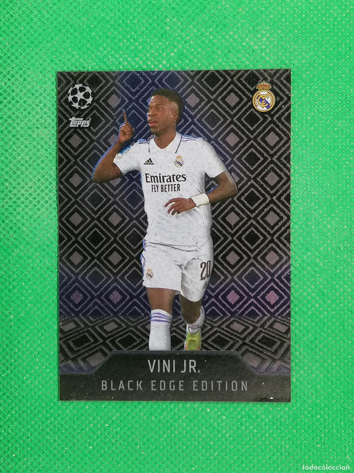 Cromos de F&uacute;tbol: 463 VINI JR REAL MADRID BLACK EDGE EDITION ⚽TOPPS MATCH ATTAX CHAMPIONS 2022 2023 22 23 ⚽