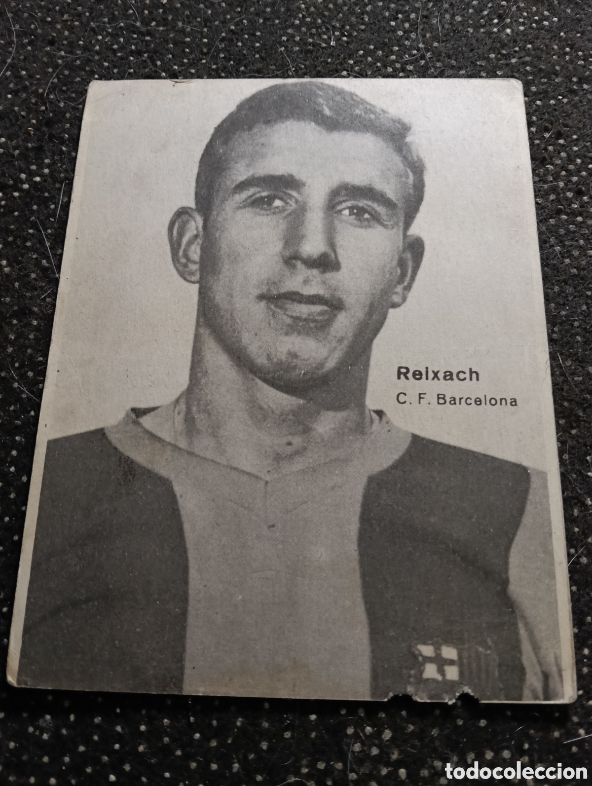 Cromos de F&uacute;tbol: Cromo de Dos caras, en una CARLES REIXAC del F.C. Barcelona y por la otra Mart&iacute; Verg&eacute;s de F.C. Barc
