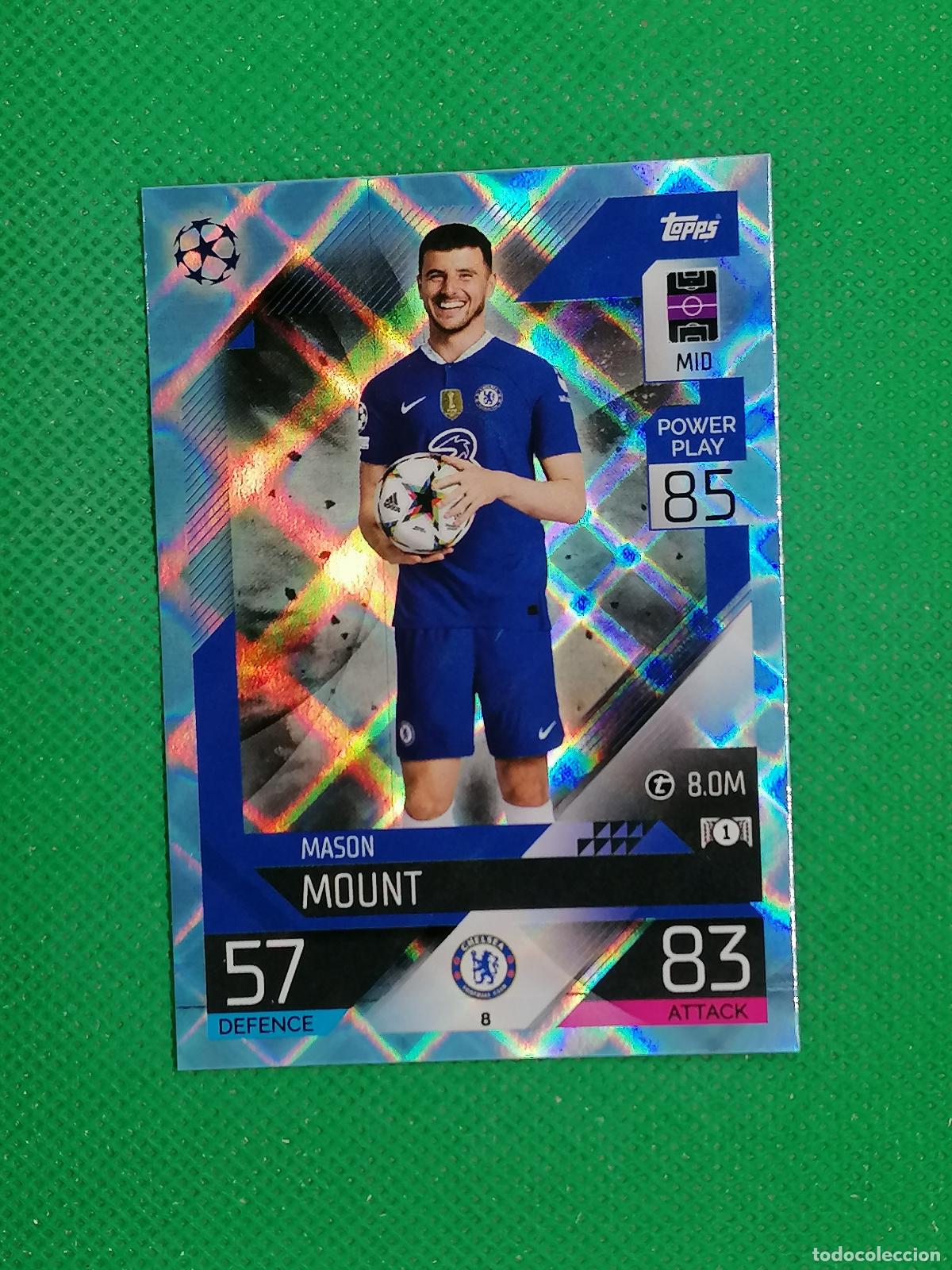 Football Stickers: 8 MASON MOUNT CHELSEA PARALELA CRYSTAL ⚽TOPPS MATCH ATTAX CHAMPIONS 2022 2023 22 23 ⚽