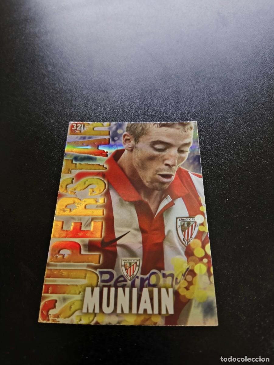 Cromos de F&uacute;tbol: 321 MUNIAIN SUPERSTAR FONDO RAYAS ATHLETIC DE BILBAO MUNDICROMO LIGA 2013 2014 13 14 NO PANINI ESTE