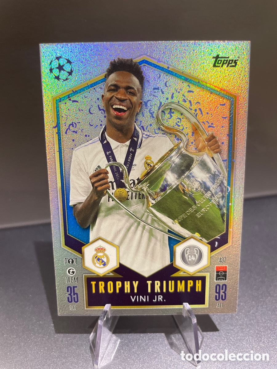 Cromos de F&uacute;tbol: Vini JR 437 Trophy Triumph Topps Match Attax 2024-25 Real Madrid