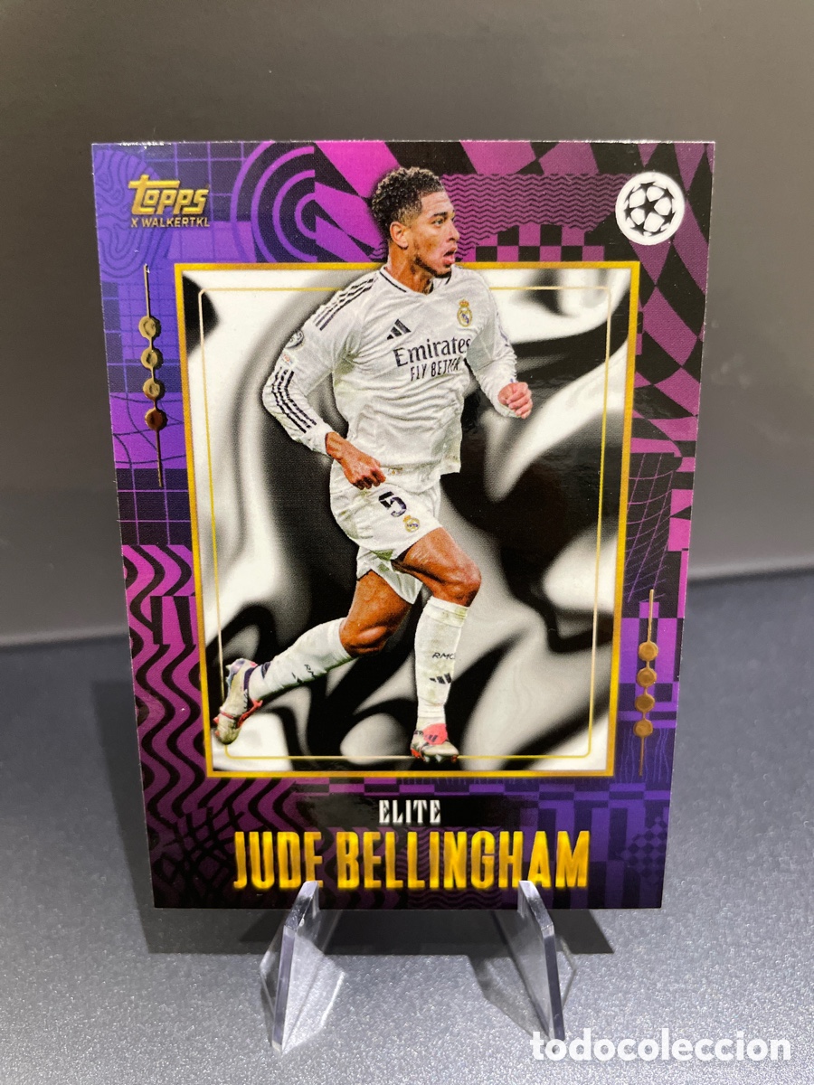 Cromos de F&uacute;tbol: Bellingham Elite Topps Gold 2024-25 Real Madrid