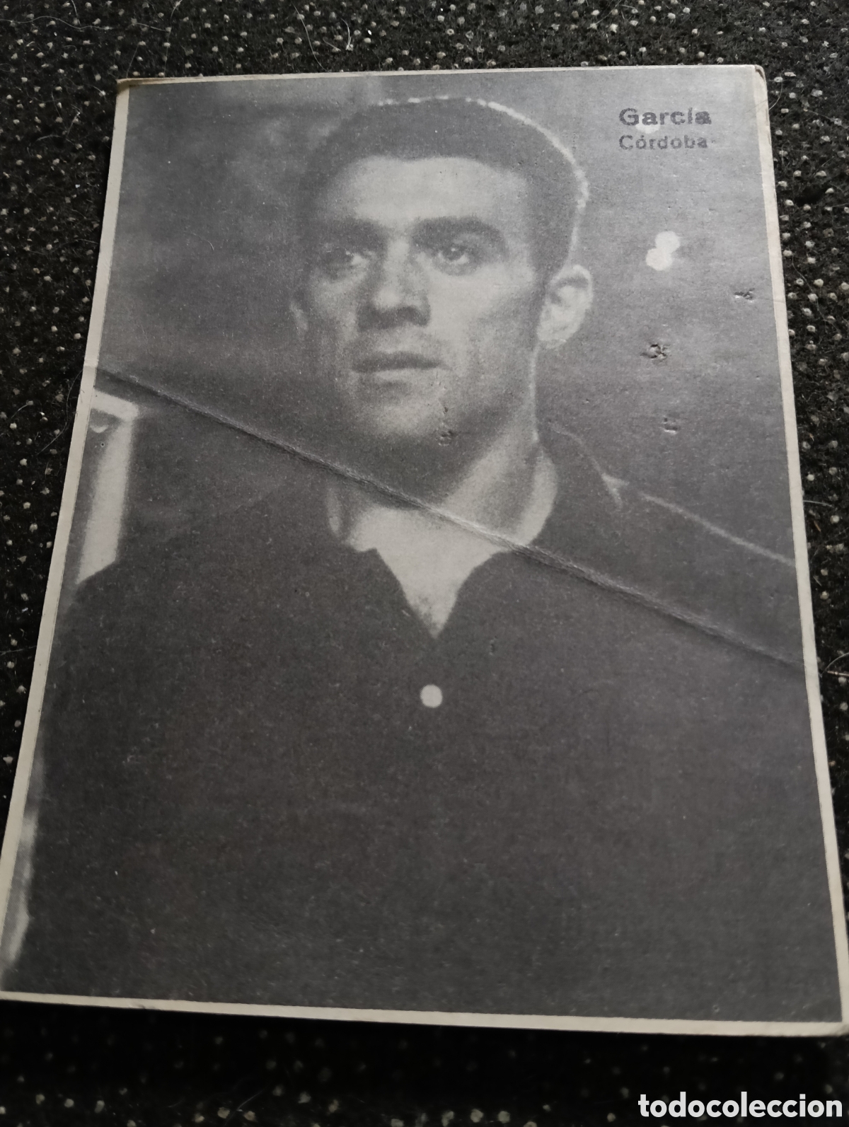 Cromos de F&uacute;tbol: Cromo de Dos caras, en una Homar del C&oacute;rdoba y en la otra Garc&iacute;a del C&oacute;rdoba de Gr&aacute;ficas Bergas a&ntilde;os