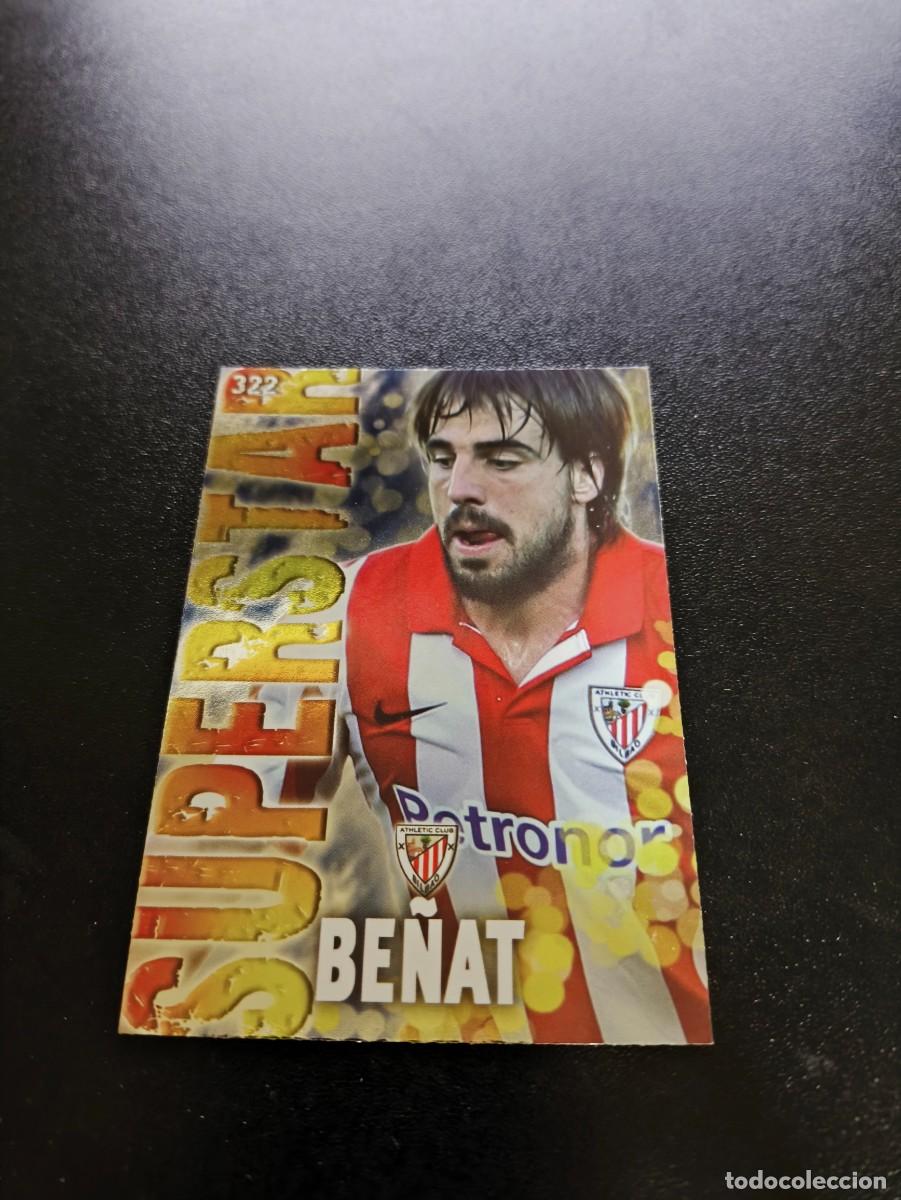 Cromos de F&uacute;tbol: 322 BE&Ntilde;AT SUPERSTAR BRILLO LISO ATHLETIC DE BILBAO MUNDICROMO LIGA 2013 2014 13 14 NO PANINI ESTE