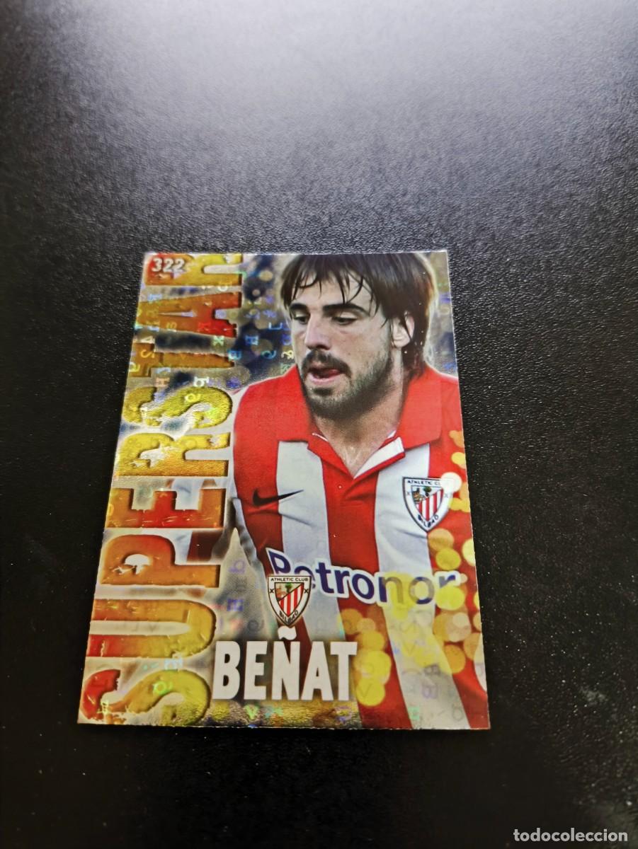 Cromos de F&uacute;tbol: 322 BE&Ntilde;AT SUPERSTAR FONDO LETRAS ATHLETIC DE BILBAO MUNDICROMO LIGA 2013 2014 13 14 NO PANINI ESTE