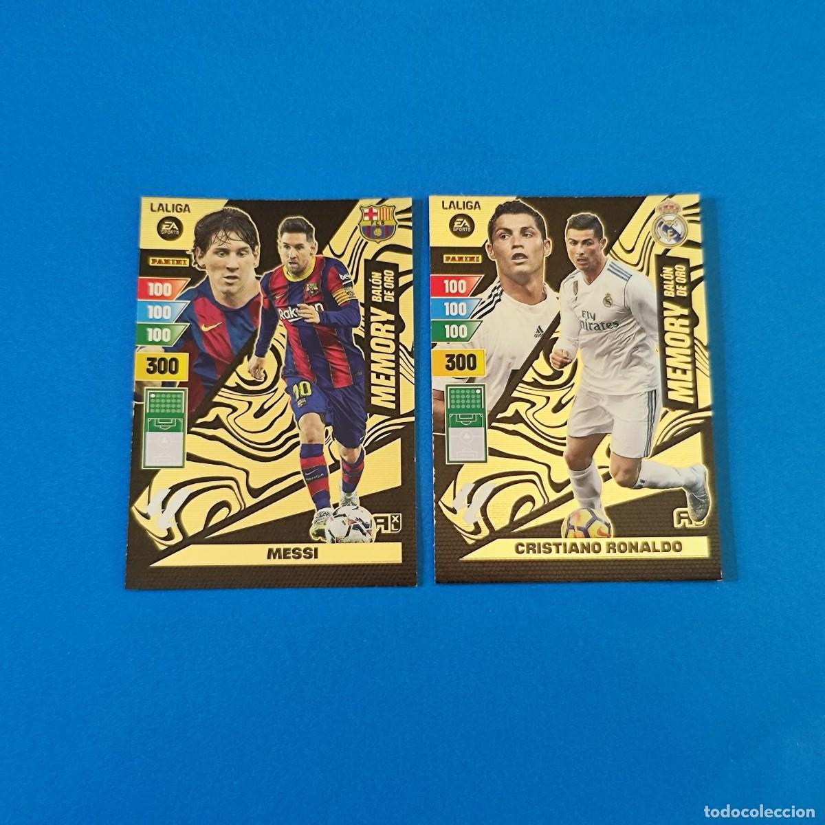 Cromos de F&uacute;tbol: Adrenalyn 2024 2025 / 24 25 Memory Bal&oacute;n de Oro Cristiano Ronaldo Real Madrid - Messi Barcelona