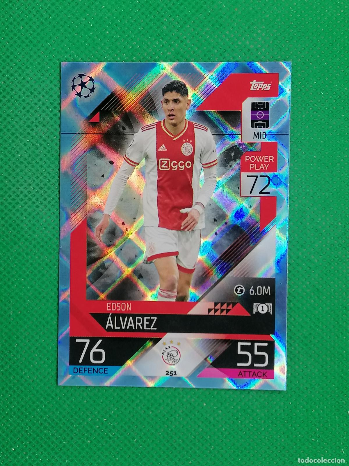 Cromos de F&uacute;tbol: 251 EDSON ALVAREZ AJAX PARALELA CRYSTAL ⚽TOPPS MATCH ATTAX CHAMPIONS 2022 2023 22 23 ⚽