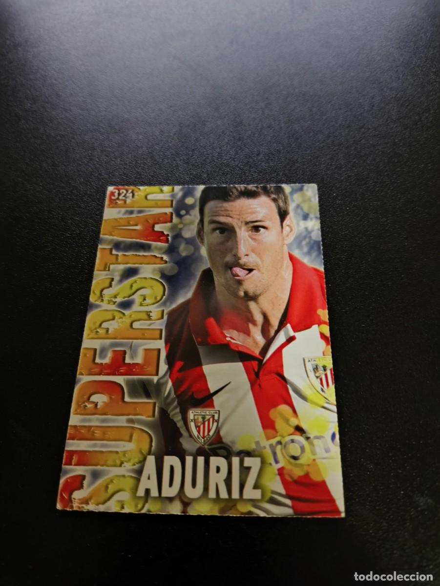 Cromos de F&uacute;tbol: 324 ADURIZ SUPERSTAR FONDO MATE ATHLETIC DE BILBAO MUNDICROMO LIGA 2013 2014 13 14 NO PANINI ESTE