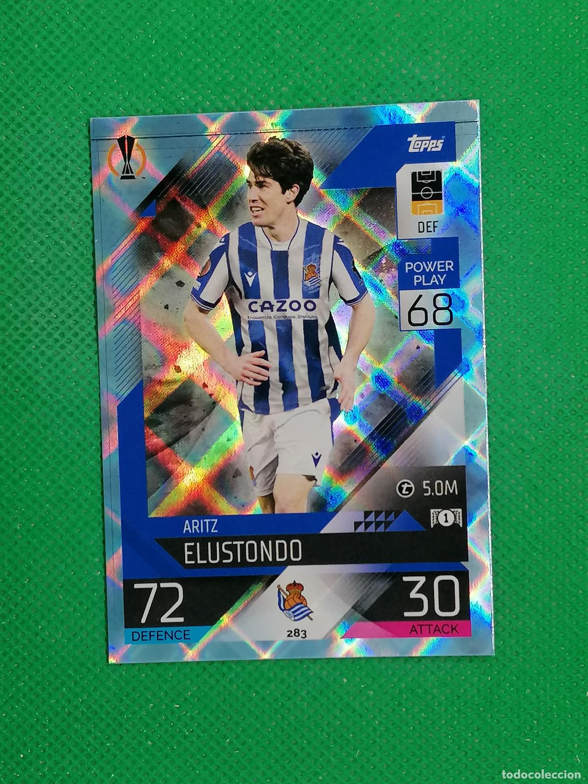 Fu&szlig;ball-Sticker: 283 ARITZ ELUSTONDO REAL SOCIEDAD PARALELA CRYSTAL ⚽TOPPS MATCH ATTAX CHAMPIONS 2022 2023 22 23 ⚽