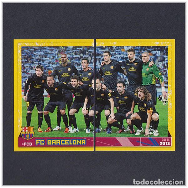 Fu&szlig;ball-Sticker: COLECCI&Oacute;N OFICIAL BARCELONA 2011 2012 11 12 PANINI MESSI INIESTA EQUIPO ALINEACI&Oacute;N 12 13 LIGA BAR&Ccedil;A