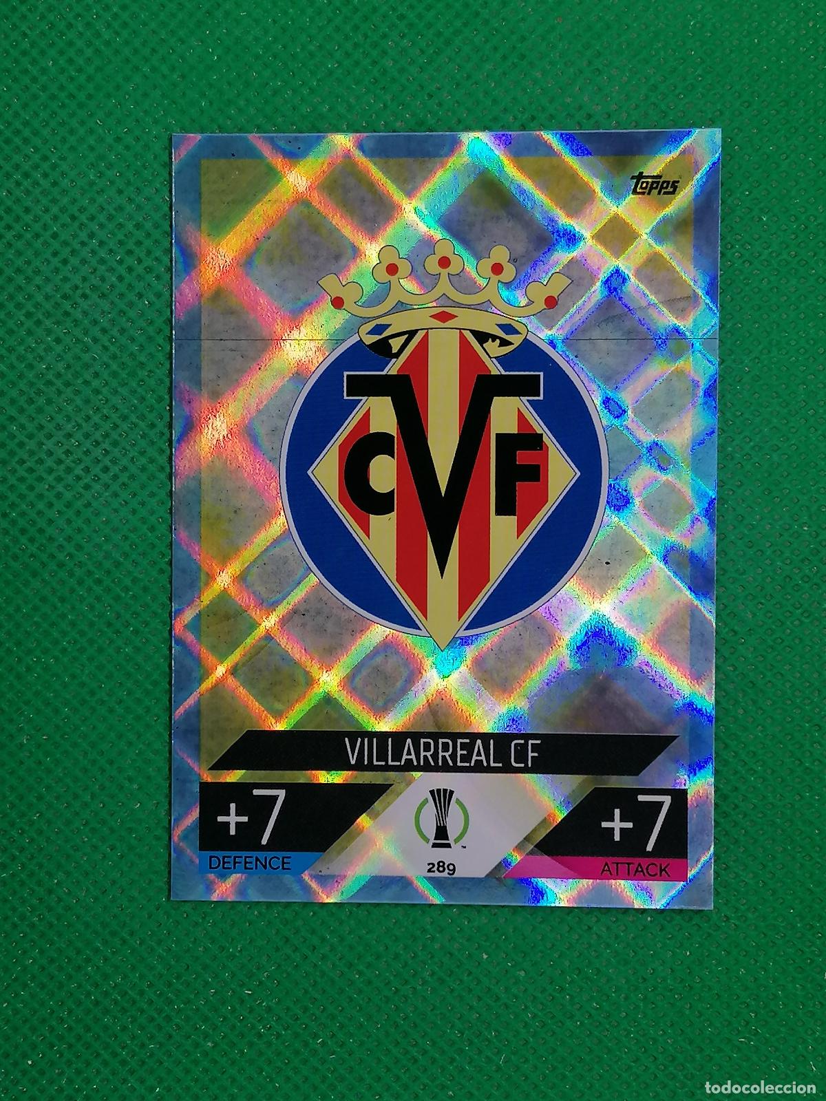 Football Stickers: 289 ESCUDO VILLLARREAL PARALELA CRYSTAL ⚽TOPPS MATCH ATTAX CHAMPIONS 2022 2023 22 23 ⚽