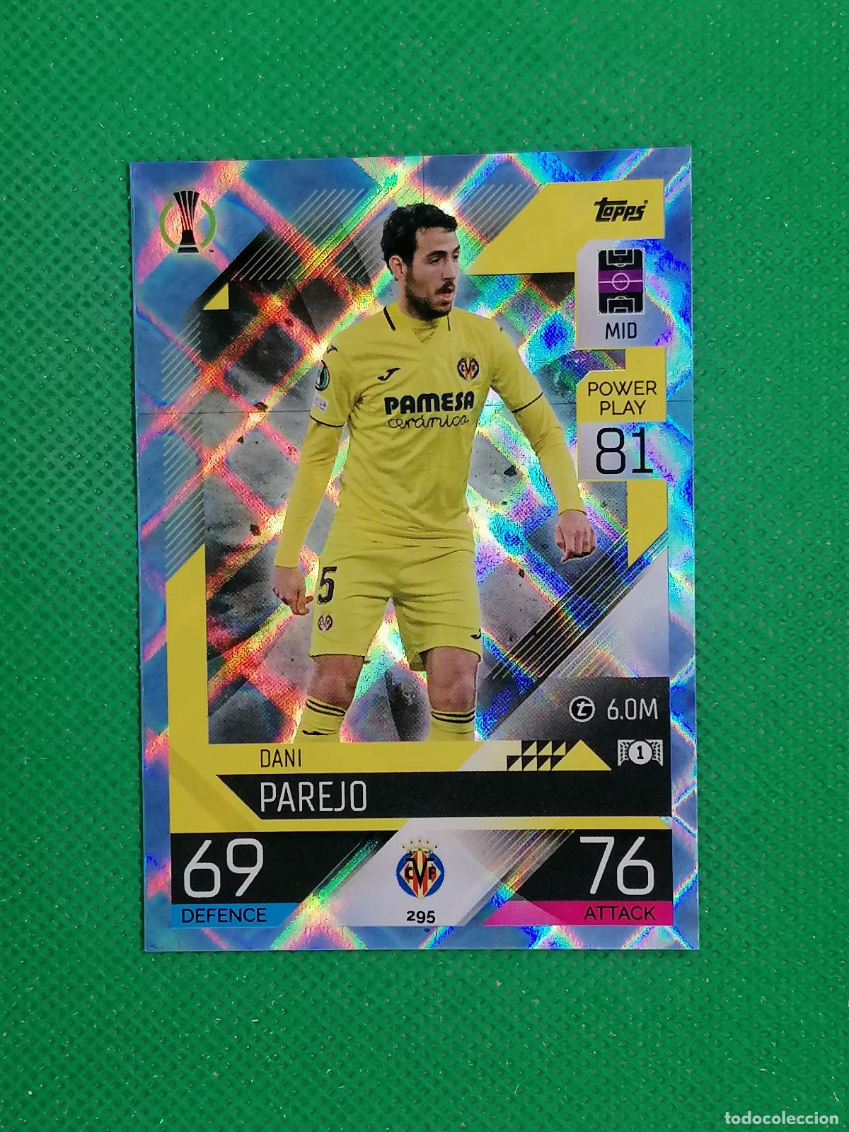 Figurine di Calcio: 295 DANI PAREJO VILLLARREAL PARALELA CRYSTAL ⚽TOPPS MATCH ATTAX CHAMPIONS 2022 2023 22 23 ⚽