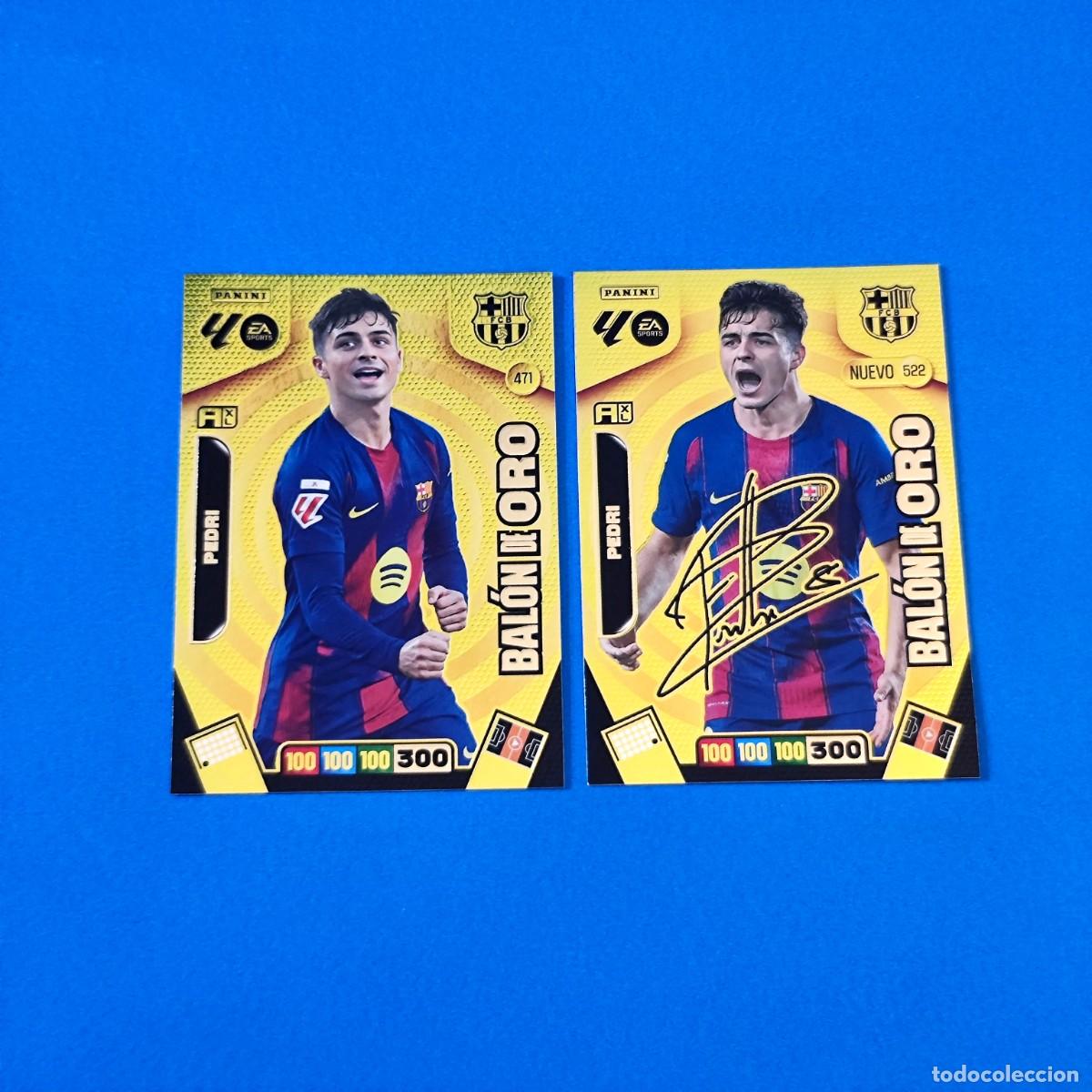 Cromos de F&uacute;tbol: Adrenalyn 2025 2026 / 25 26 Bal&oacute;n de Oro Pedri 471 - Nuevo Bal&oacute;n de Oro firmado Pedri 522 Barcelona