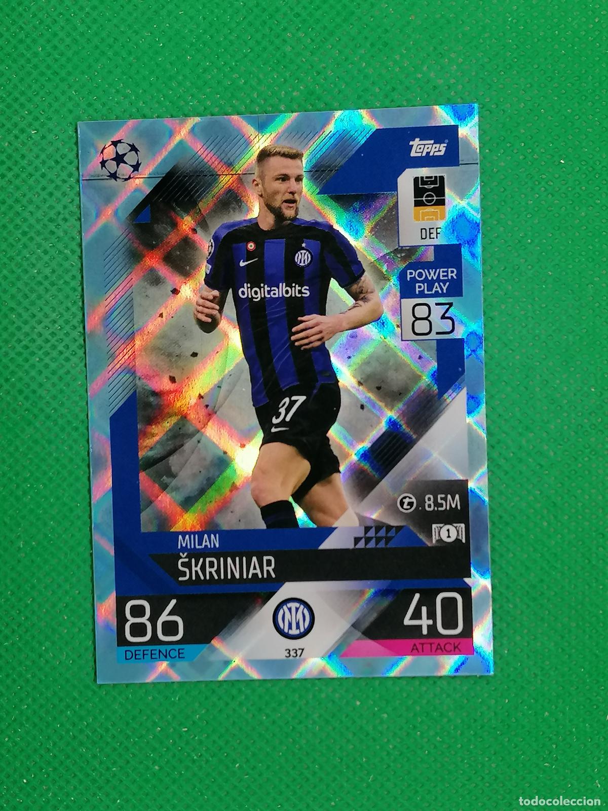 Cromos de F&uacute;tbol: 337 MILAN SKRINIAR INTER MILAN PARALELA CRYSTAL ⚽TOPPS MATCH ATTAX CHAMPIONS 2022 2023 22 23 ⚽
