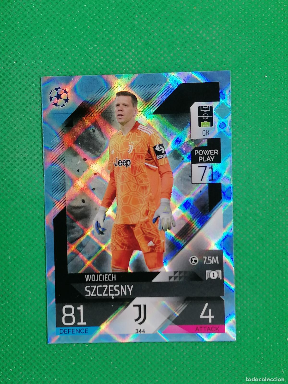 Cromos de F&uacute;tbol: 344 SZCZESNY JUVENTUS PARALELA CRYSTAL ⚽TOPPS MATCH ATTAX CHAMPIONS 2022 2023 22 23 ⚽