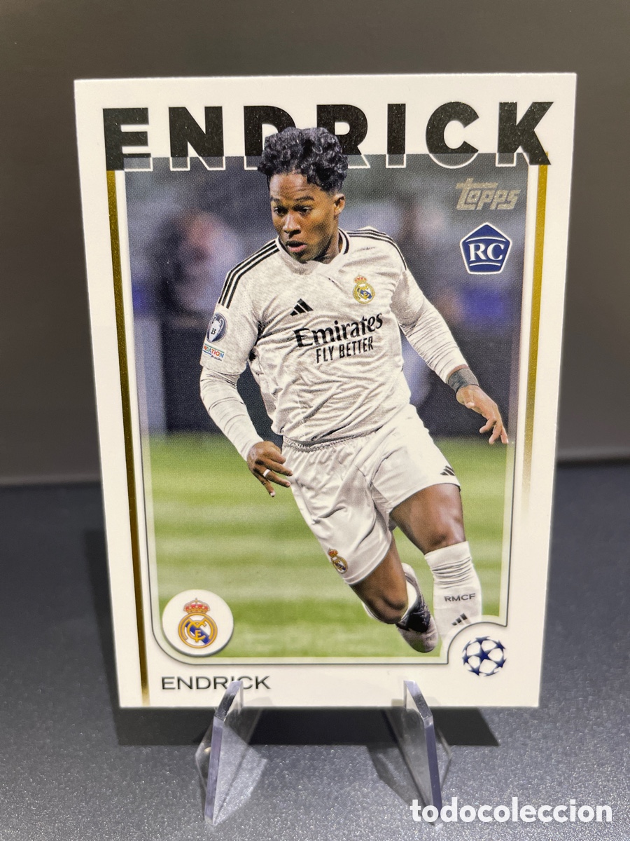 Cromos de F&uacute;tbol: Endrick 100 Rookie Topps UCL 2024-25 Real Madrid