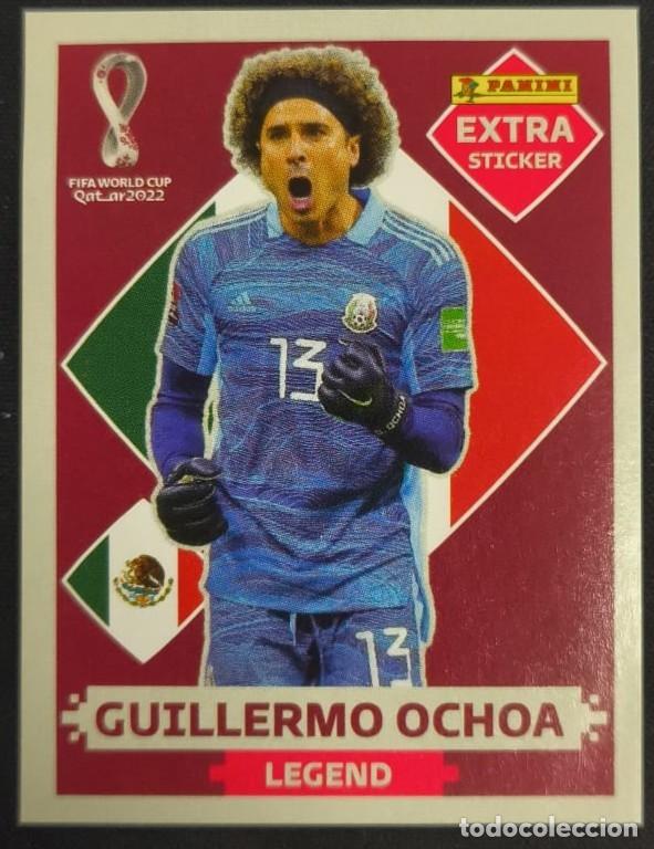 Cromos de F&uacute;tbol: cromo extra sticker fifa world cup 2022 guillermo ochoa