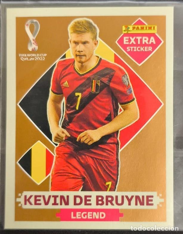 Cromos de F&uacute;tbol: cromo extra sticker fifa world cup 2022 kevin de bruyne bronce