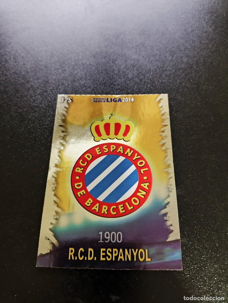 Cromos de F&uacute;tbol: 325 ESCUDO BRILLO LISO ESPANYOL MUNDICROMO LIGA 2013 2014 13 14 NO PANINI ESTE