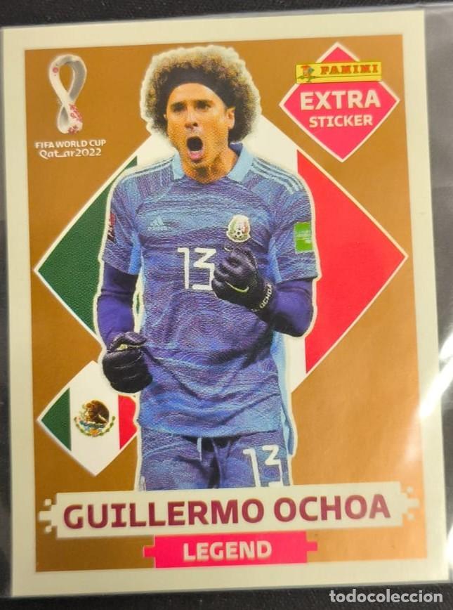 Cromos de F&uacute;tbol: cromo extra sticker fifa world cup 2022 guillermo ochoa bronce