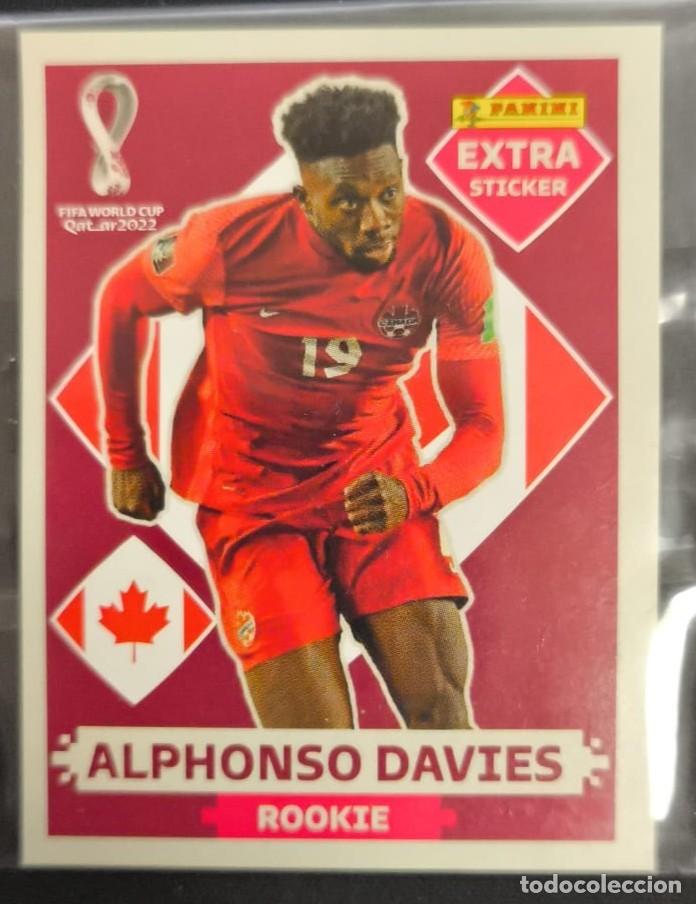 Cromos de F&uacute;tbol: cromo extra sticker fifa world cup 2022 alphonso davies