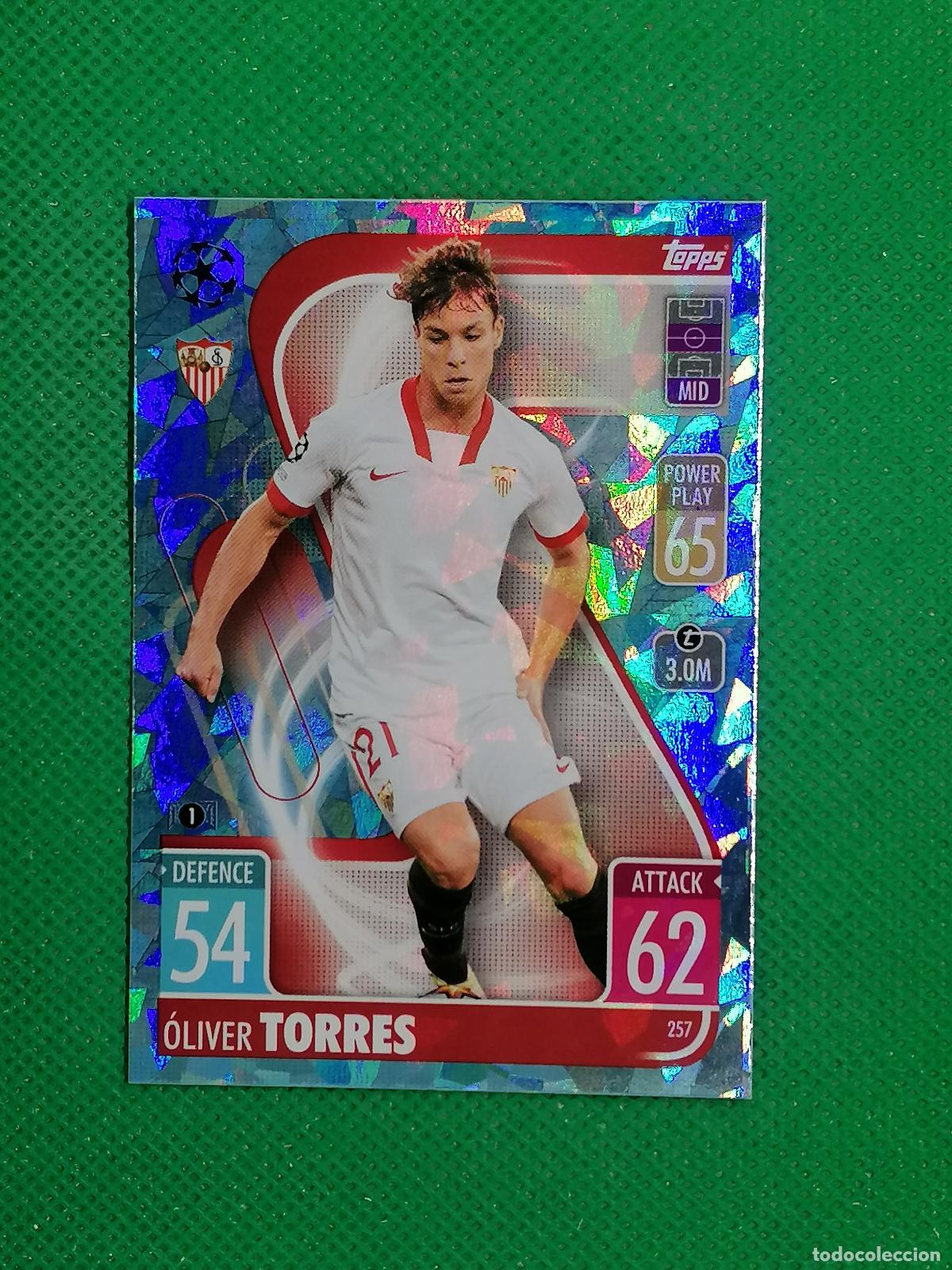 Fu&szlig;ball-Sticker: 257 OLIVER TORRES SEVILLA PARALELA CRYSTAL ⚽TOPPS MATCH ATTAX CHAMPIONS 2021 2022 21 22 ⚽