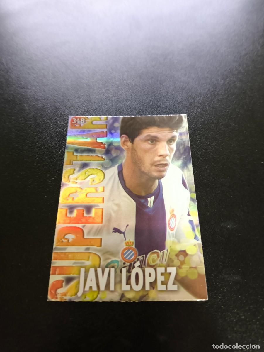 Cromos de F&uacute;tbol: 348 JAVI LOPEZ SUPERSTAR FONDO RAYAS ESPANYOL MUNDICROMO LIGA 2013 2014 13 14 NO PANINI ESTE