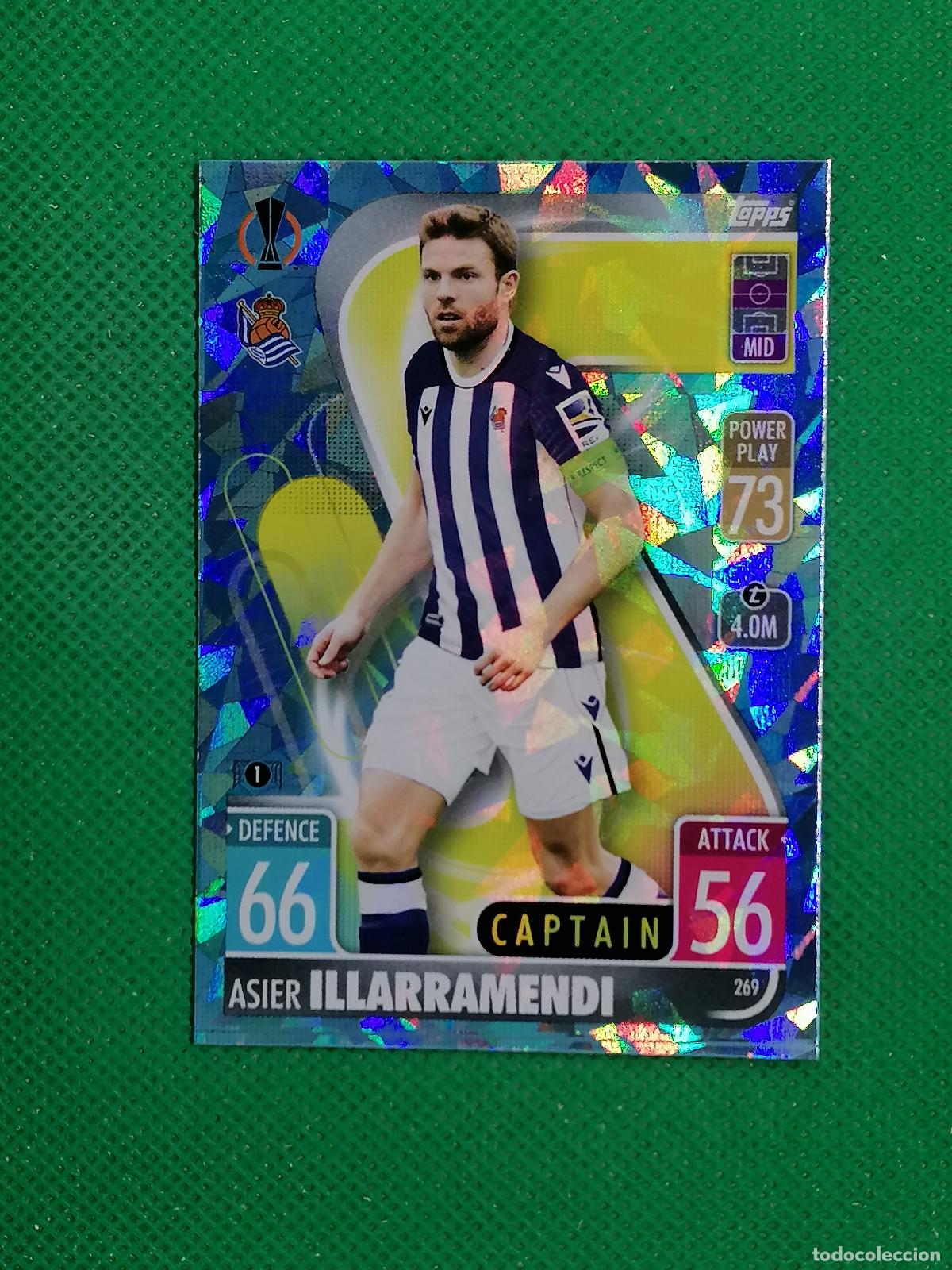 Cromos de F&uacute;tbol: 269 ASIER ILLARRAMENDI REAL SOCIEDAD PARALELA CRYSTAL ⚽TOPPS MATCH ATTAX CHAMPIONS 2021 2022 21 22 ⚽