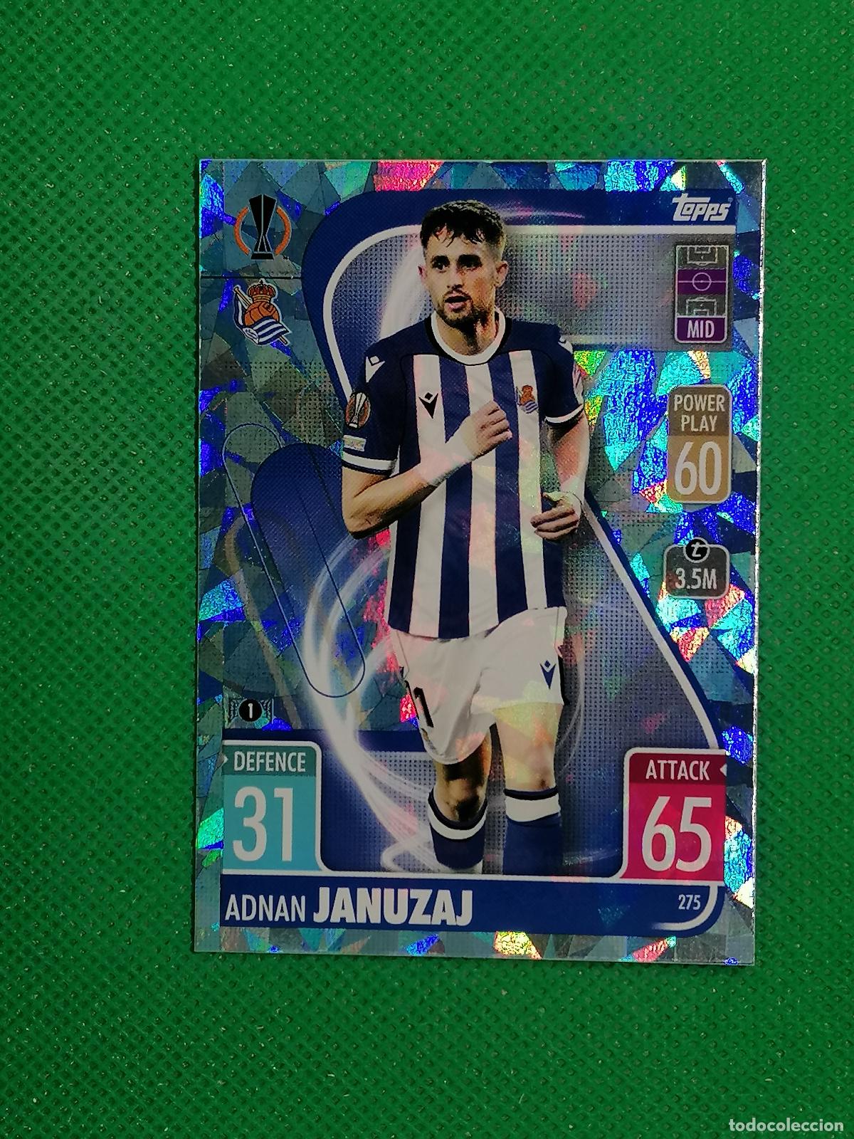 Cromos de F&uacute;tbol: 275 ADNAN JANUZAJ REAL SOCIEDAD PARALELA CRYSTAL ⚽TOPPS MATCH ATTAX CHAMPIONS 2021 2022 21 22 ⚽