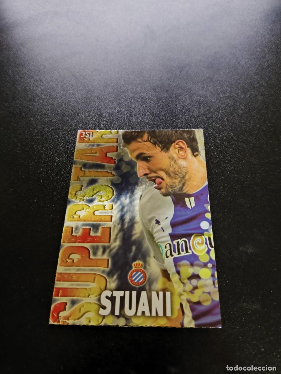 Cromos de F&uacute;tbol: 351 STUANI SUPERSTAR BRILLO LISO ESPANYOL MUNDICROMO LIGA 2013 2014 13 14 NO PANINI ESTE