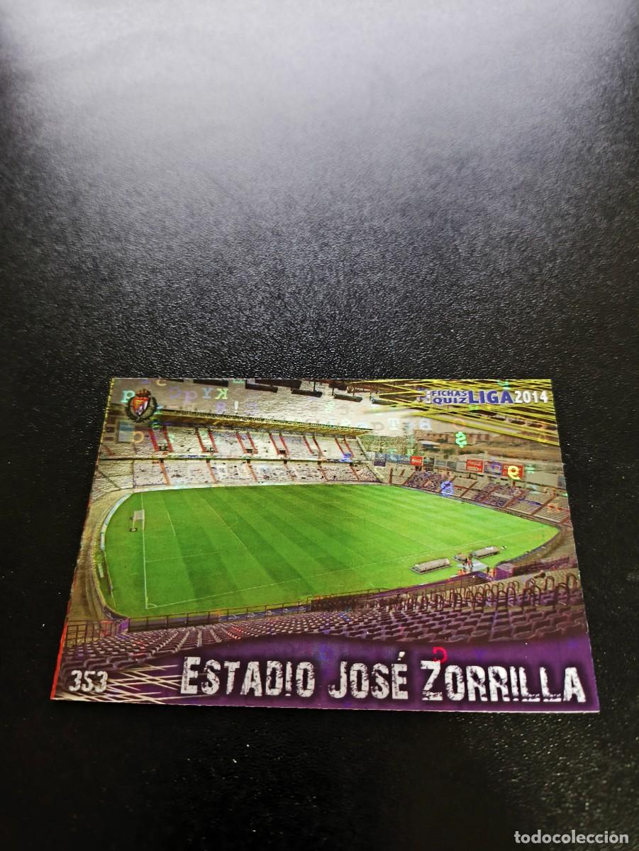 Cromos de F&uacute;tbol: 353 JOSE ZORRILLA FONDO LETRAS VALLADOLID MUNDICROMO LIGA 2013 2014 13 14 NO PANINI ESTE