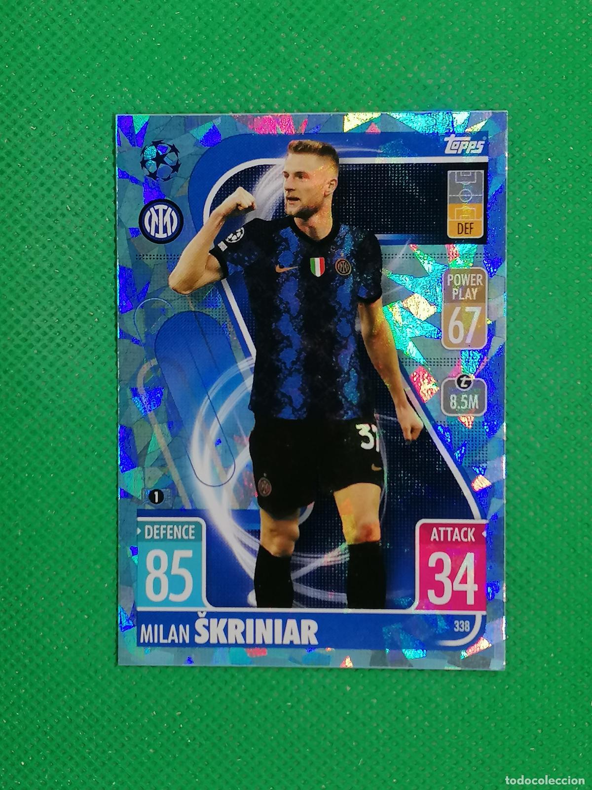 Cromos de F&uacute;tbol: 338 MILAN SKRINIAR INTER MILAN PARALELA CRYSTAL ⚽ TOPPS MATCH ATTAX CHAMPIONS 2021 2022 21 22 ⚽