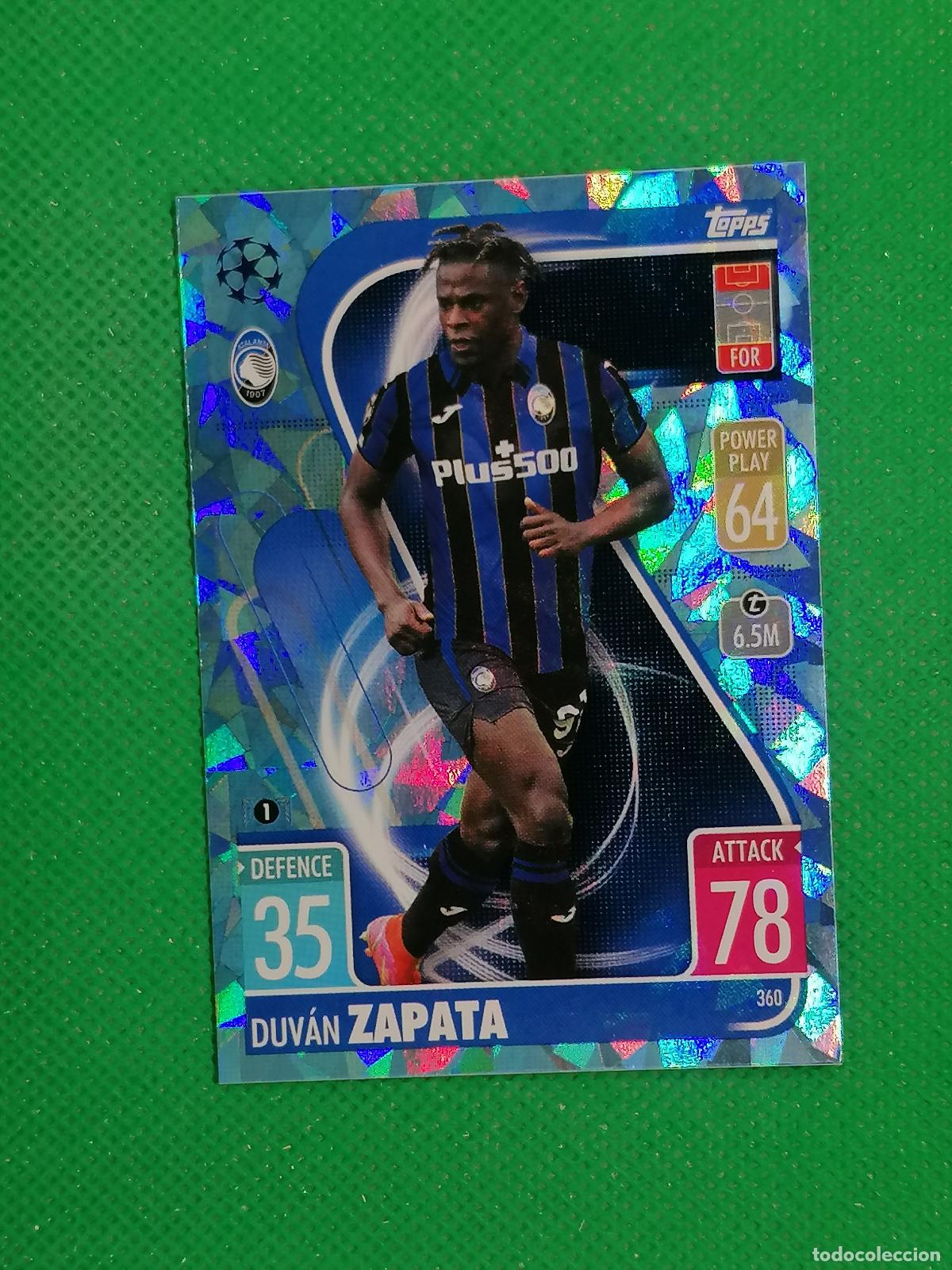 Cartes &agrave; collectionner de Football: 360 DUVAN ZAPATA ATALANTA PARALELA CRYSTAL ⚽ TOPPS MATCH ATTAX CHAMPIONS 2021 2022 21 22 ⚽