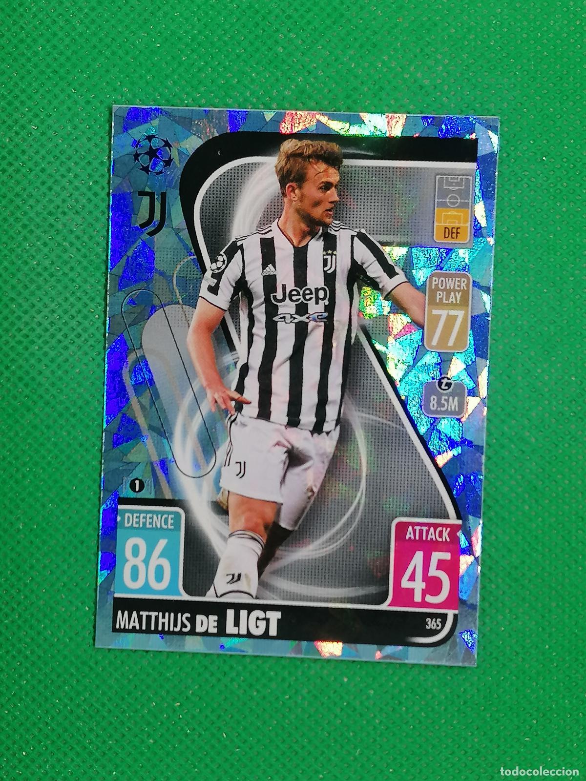 Cartes &agrave; collectionner de Football: 365 MATTHIJS DE LIGT JUVENTUS PARALELA CRYSTAL ⚽ TOPPS MATCH ATTAX CHAMPIONS 2021 2022 21 22 ⚽