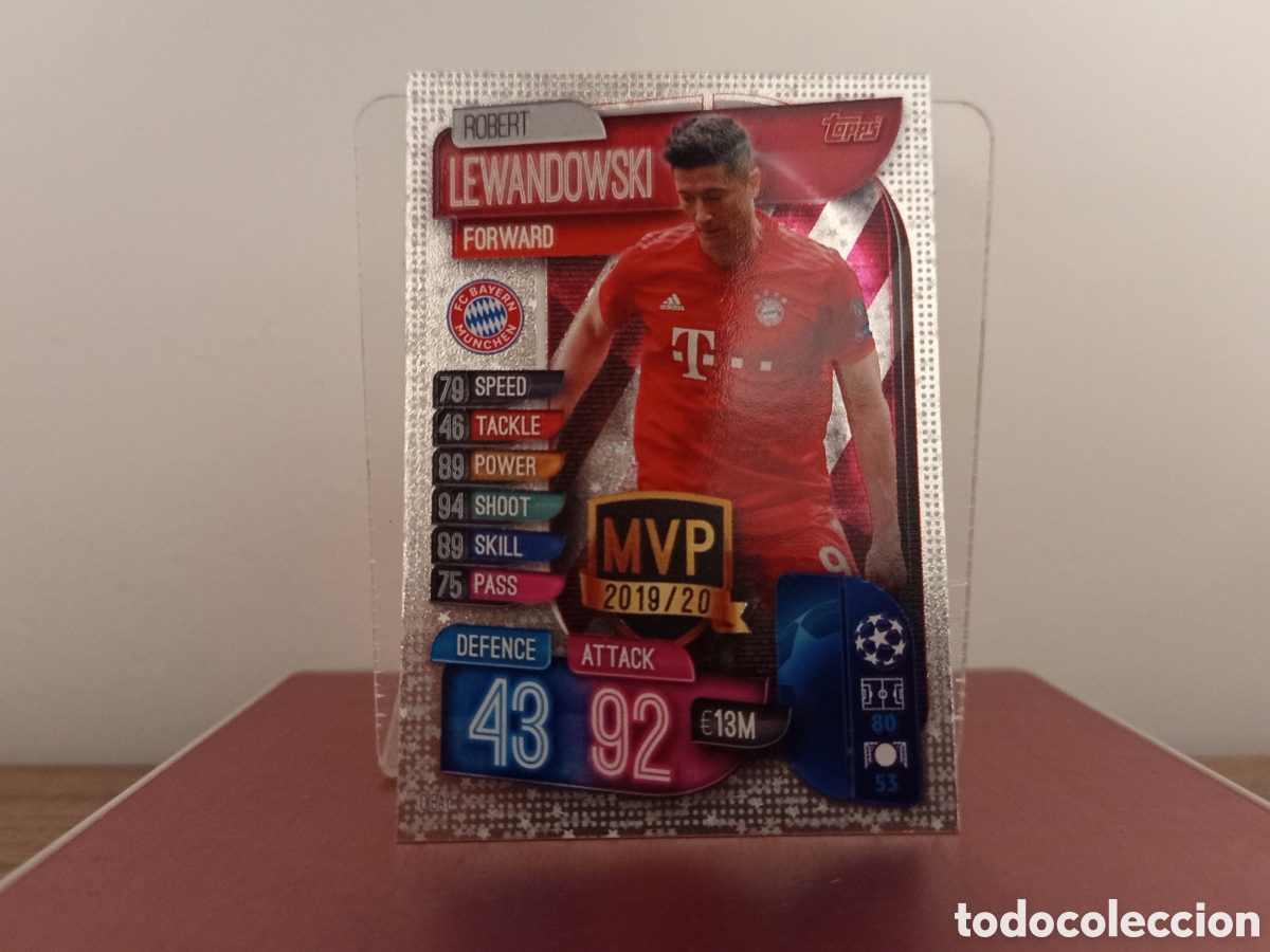 Cromos de F&uacute;tbol: ❇️ CROMO ⚽ ROBERT LEWANDOWSKI MVP MATCH ATTAX 2019 20 2019 2020 TOPPS UCL BAYERN MUNICH ❇️