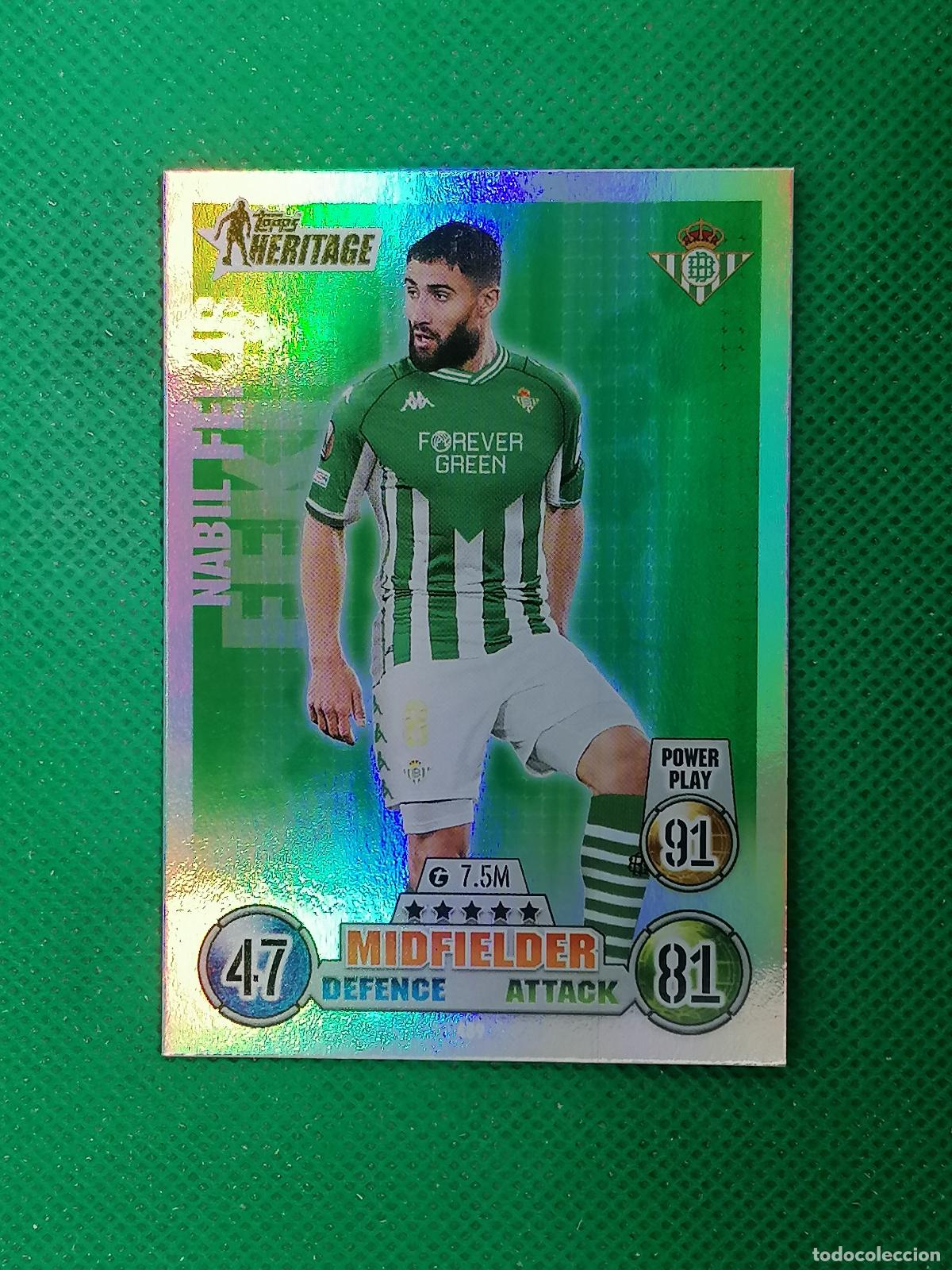 Cromos de F&uacute;tbol: 489 NABIL FEKIR BETIS HERITAGE ⚽ TOPPS MATCH ATTAX CHAMPIONS 2021 2022 21 22 ⚽