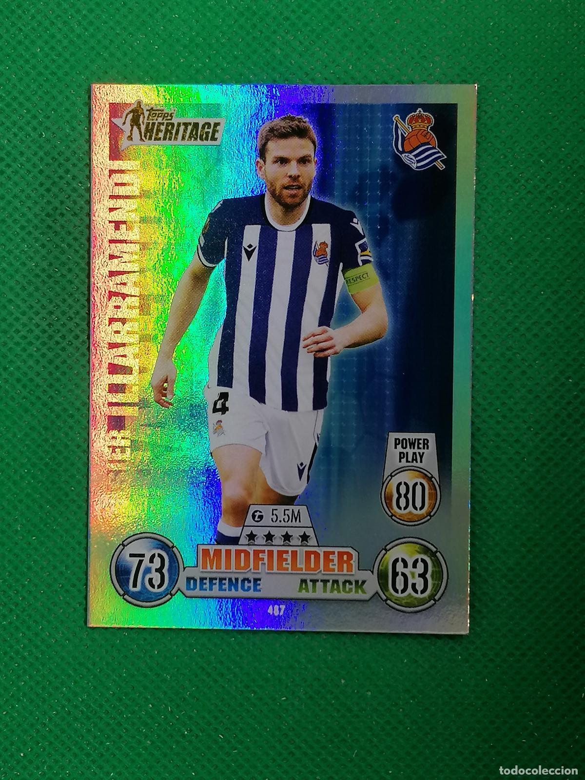 Cromos de F&uacute;tbol: 487 ASIER ILLARRAMENDI REAL SOCIEDAD HERITAGE ⚽ TOPPS MATCH ATTAX CHAMPIONS 2021 2022 21 22 ⚽
