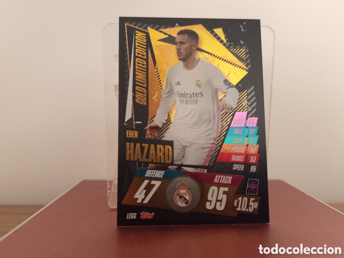 Cromos de F&uacute;tbol: ❇️ CROMO ⚽ HAZARD LE6G GOLD LIMITED EDITION MATCH ATTAX 2020 21 2020 2021 REAL MADRID ❇️